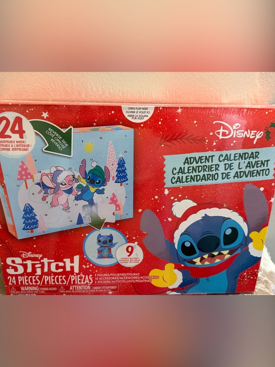 Disney Other - Disney Stitch Advent Calendar - Red and Blue Holiday Countdown